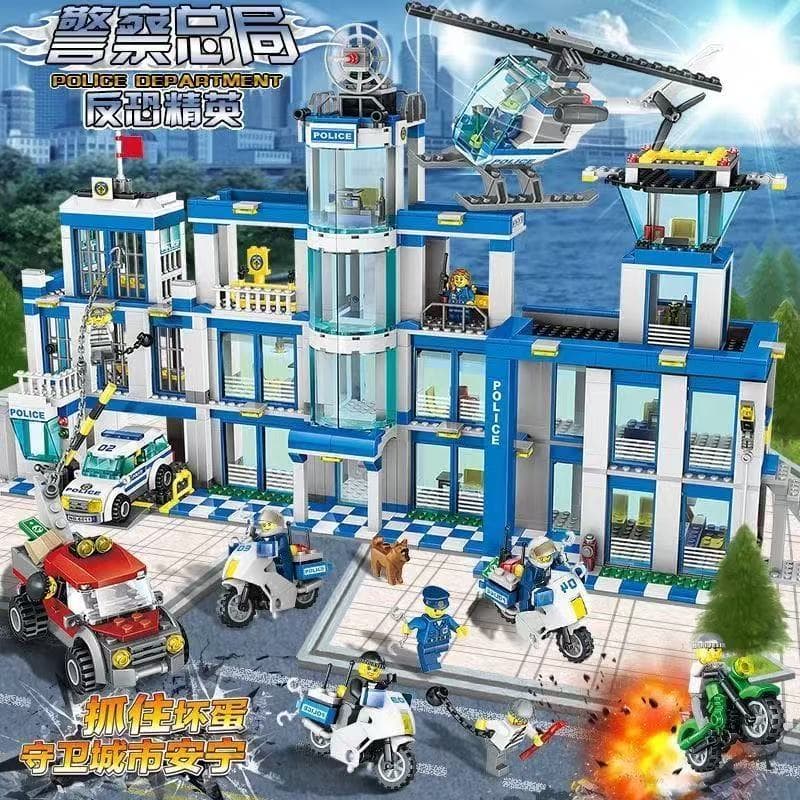 1800 peças de blocos militares compatíveis com LEGO SWAT para montar robô transformável Brinquedo educativo para meninos