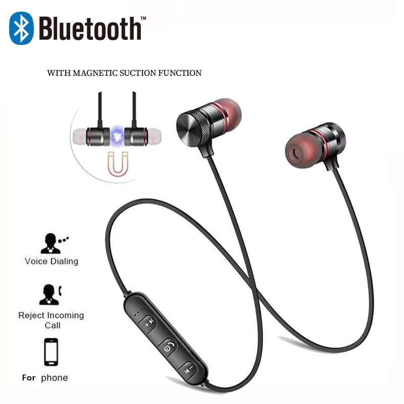 Fones De Ouvido Sem Fio Bluetooth 4.0 Fone Estéreo Intra-Auricular Magnético