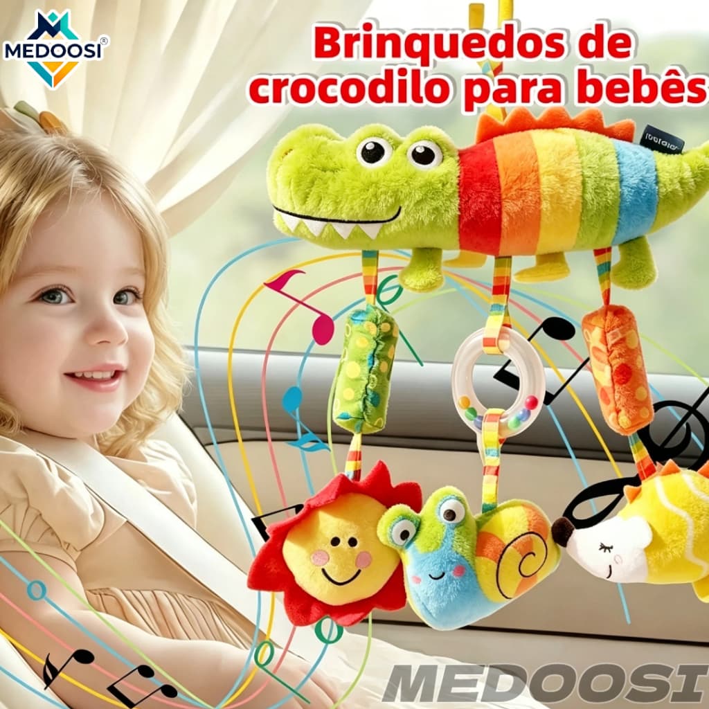 MEDOOSI Bebê Recém Nascido Coruja 0-3anos Mobile para Carrinho Berço E Mordedor Montessori Brinquedo Chocalho Infantil