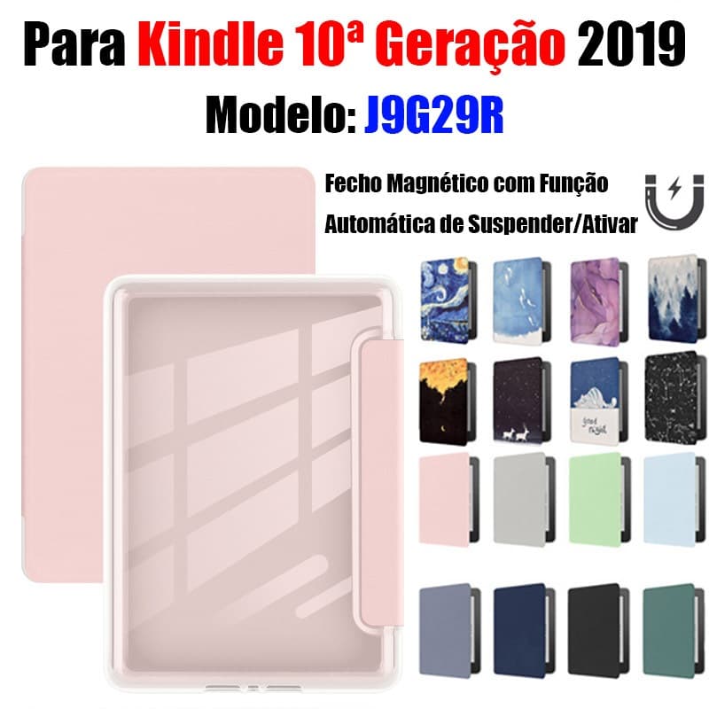 Acrílico Smart Sleep Capa Para Kindle 10ª geração 2019 J9G29R 6.0'' Alta Qualidade Anti-Manchas E-book