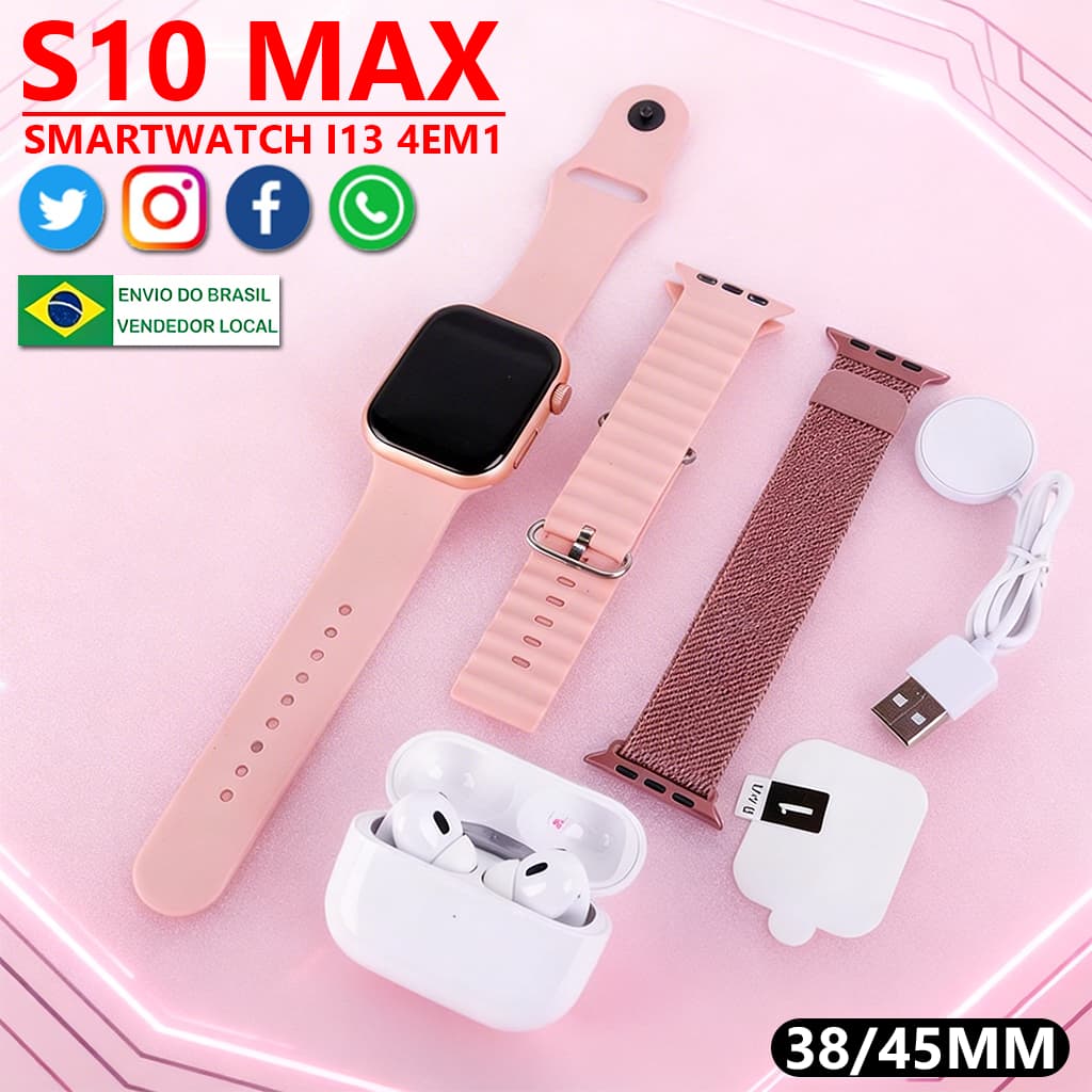 2026 Smartwatch 4 em 1 Mini com Fone Bluetooth TWS Pequeno e Leve Chamada Bluetooth Monitor de Pressão Arterial