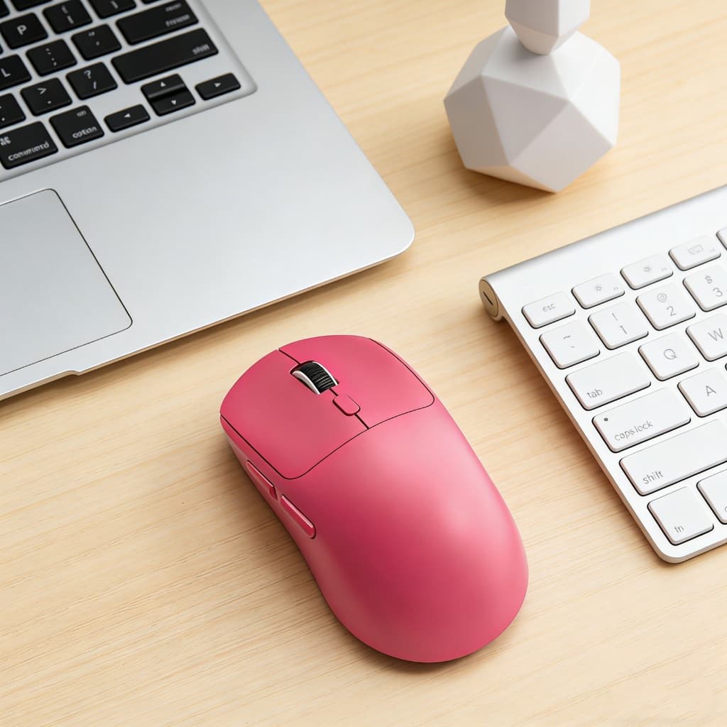 Uniwity Mouse Gamer Recarregável Tri-Mode Bluetooth 2.4G USB 6400 DPI Sem Fio para PC Notebook 65g