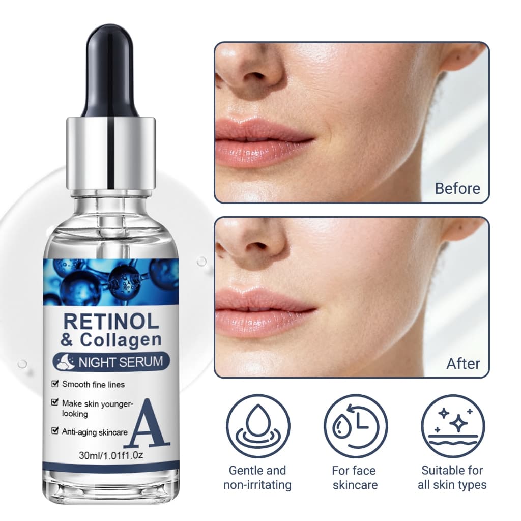Kit 3 Séruns Retinol 30ml Cada | Anti-idade Reafirma Suaviza Linhas Hidrata Profunda Ilumina Pele Inverno