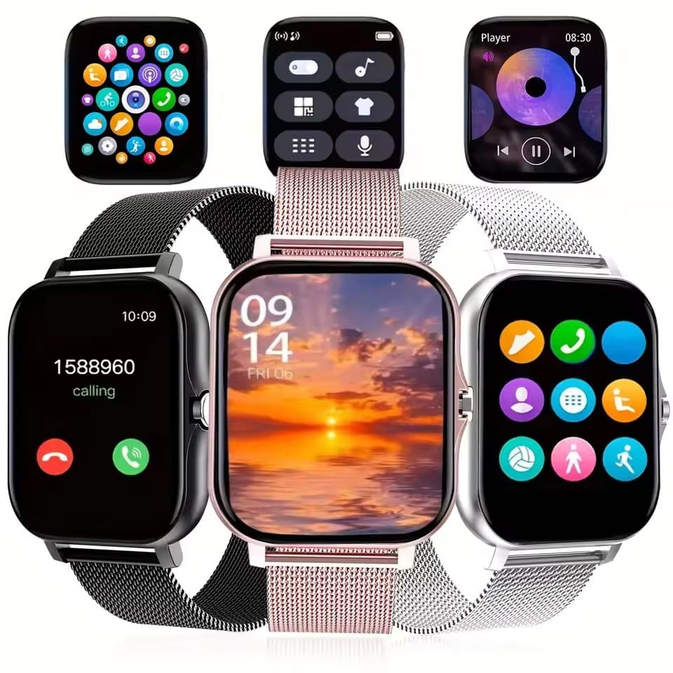 Esporte Relógio Inteligente De Fitness Monitor Saúde À Prova Dwaterproof Água Smartwatch Bluetooth Chamada Relógios Para