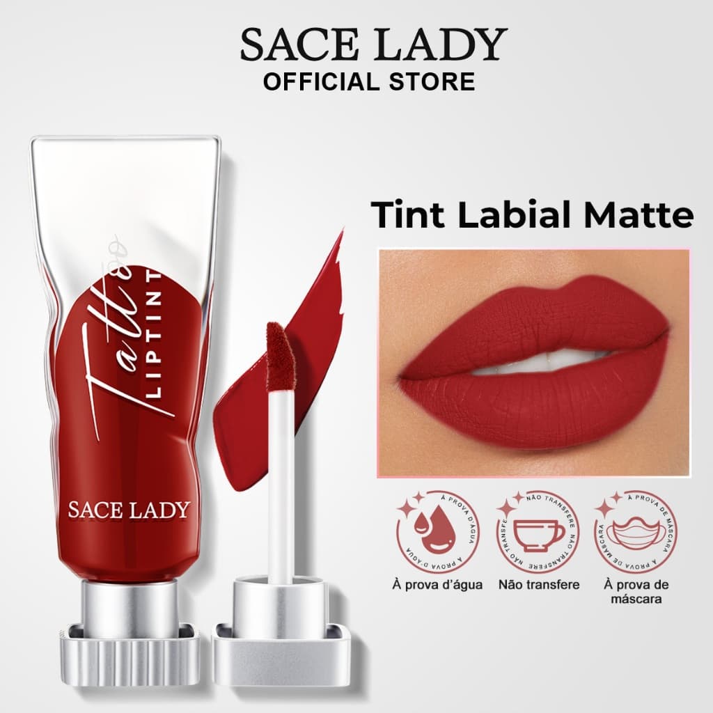 Batom Líquido SACE LADY Matte com Cor que Intensifica Acabamento Moderno
