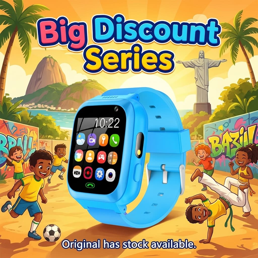 Série Crianças SmartWatch Para Meninas Meninos Com Jogos Tela De Toque Câmera Pedômetro Relógio Digital