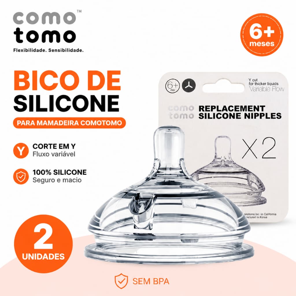 2pçs Chupeta De Silicone Comotomo Para Substituição (2Pçs)