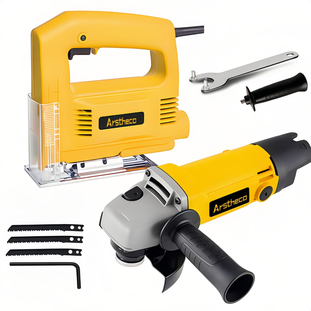 Esmerilhadeira e Lixadeira Angular 900w 115mm 4.1/2 12000rpm COM Serra tico-tico 700W