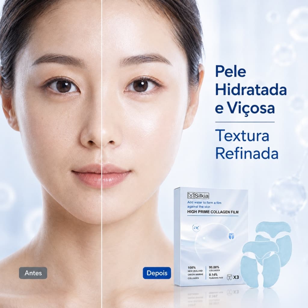 Kit Máscara de Colágeno Nano Instantânea Lifting Facial e Spray Hidratante Anti-Idade