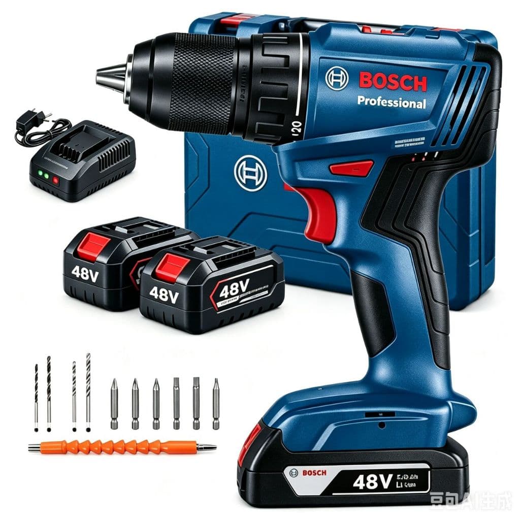 Bosch  GSB 6-115 48V parafusadeira e furadeira de impacto 2 Bateria Caixa De Ferramentas  110v/220v