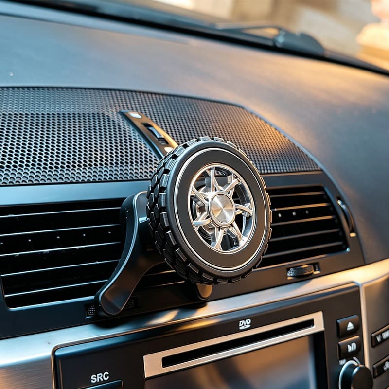 Universal Ventilação De Ar Magnético Suporte Do Telefone Carro Criativo Forma Pneu Navegação Decoração Interior