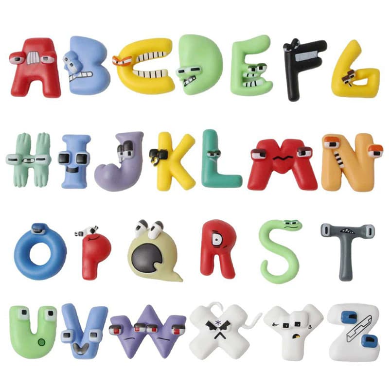 26 Pçs Alfabeto Lore Figura De Ação Brinquedo Az Letras Inglesas Modelo Boneca Brinquedos Crianças Presente Educativo