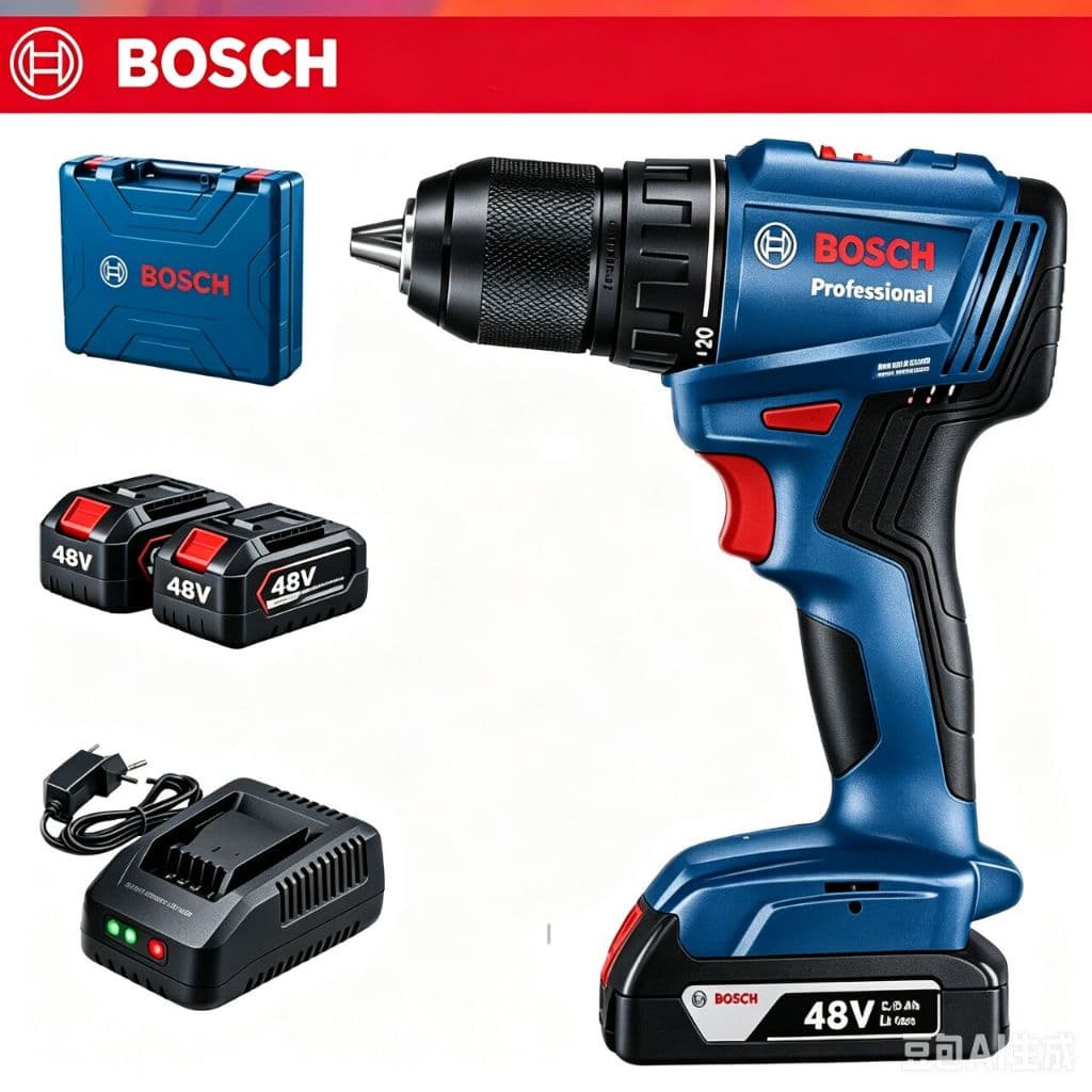 bosch Furadeira parafusadeira 48V elétrica Furadeira de Impacto parafusadeira a bateria-Original
