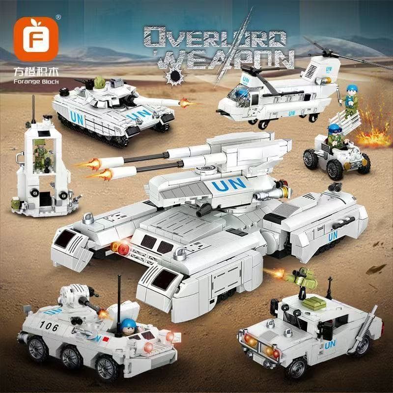 1500 peças de blocos de LEGO Tanque Militar Polícia Especial Helicóptero Brinquedo de Montar para Meninos Presente
