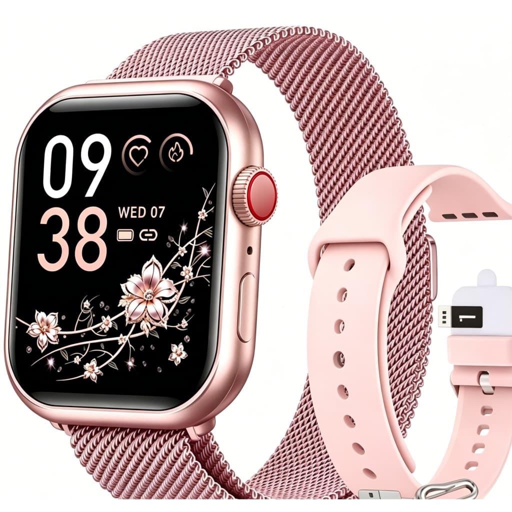 Relógio Inteligente S10 Pro 2026 Smartwatch Unissex com Chamada Bluetooth, Carregamento Sem Fio, Reprodutor de Música