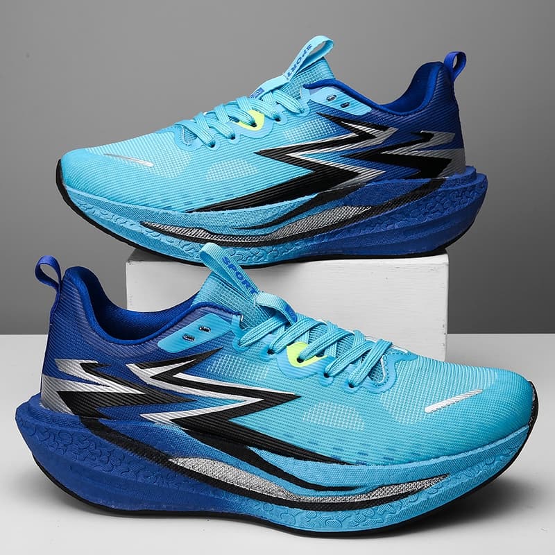 NX Novo estilo masculino feminino calçados esportivos respiráveis, tênis de corrida elásticos, placa de carbono ultralev
