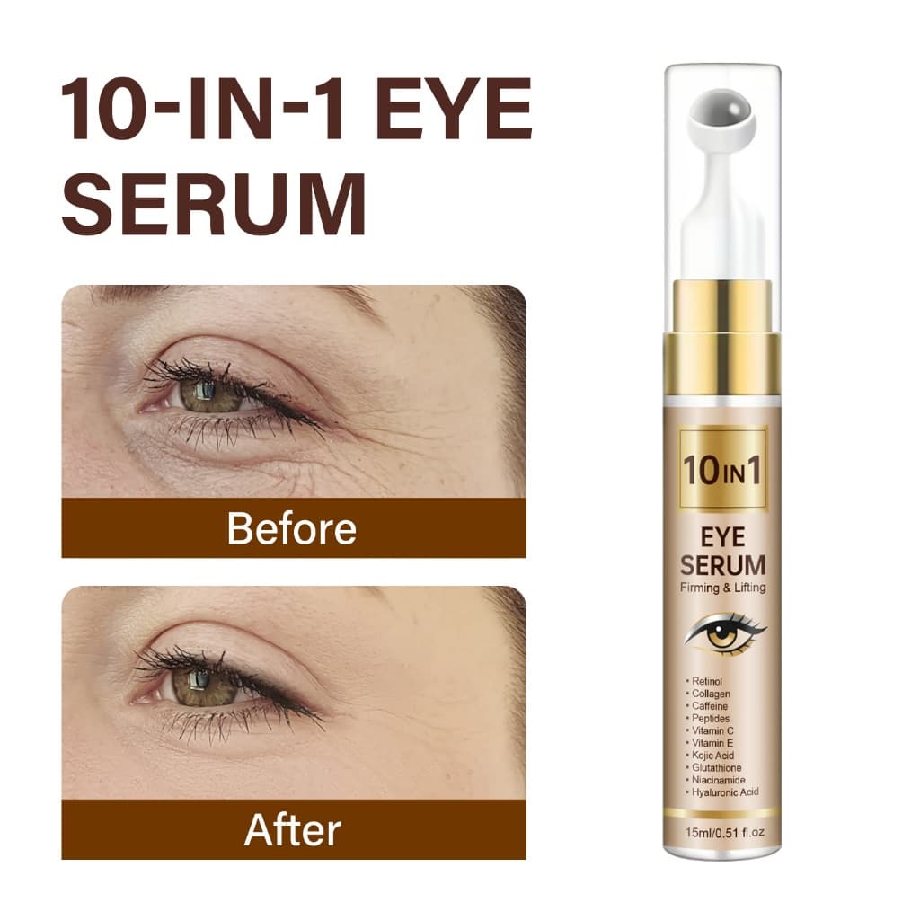 Creme Olhos Retinol Colágeno com Cabeça de Massagem 15ml | Multifuncional Anti-idade Lifting Suaviza Linhas Finas