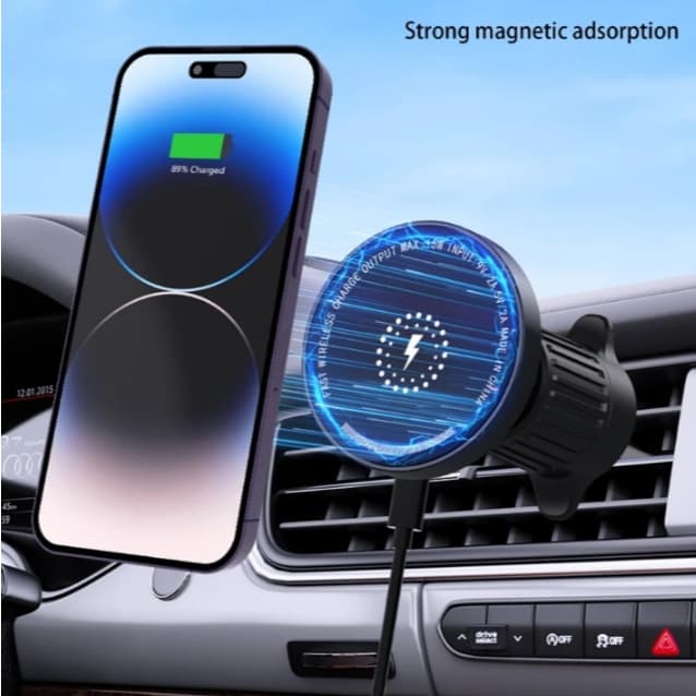 "magsafe suporte de telefone de navegação para saída de ar de carro grande novo suporte magnético para telefone de carro