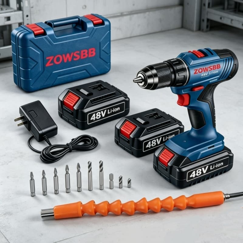 Furadeira parafusadeira Bosch  48v Brushless Furadeira elétrica 2 Baterias furadeira de impacto elétrica