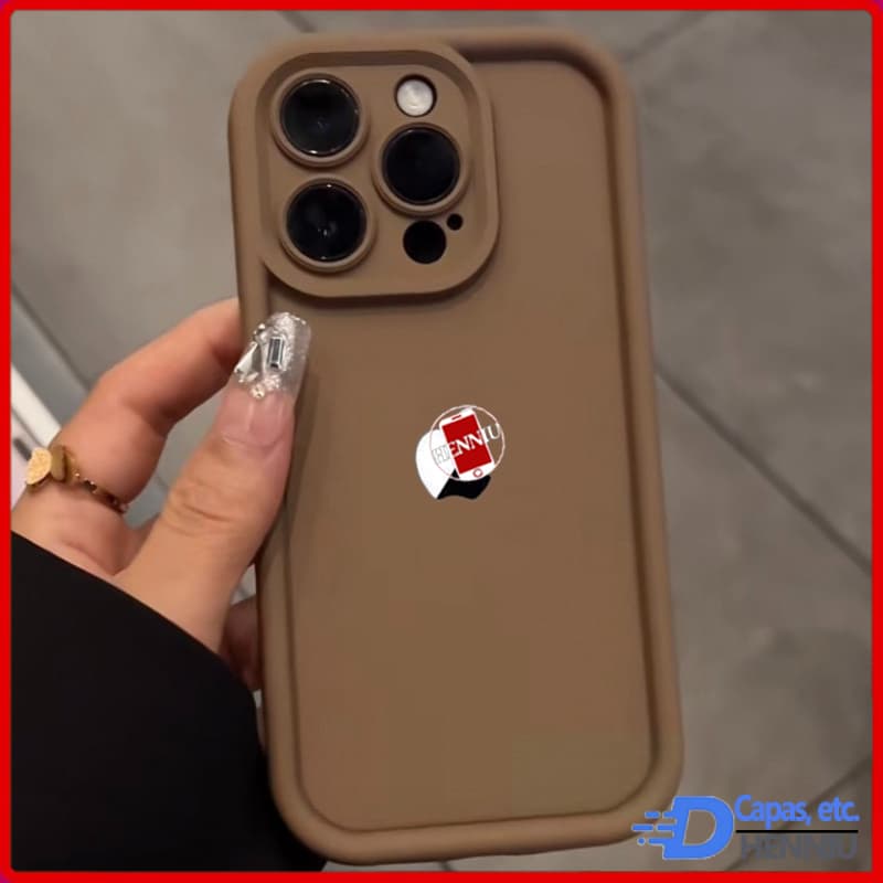 Capa De Silicone Líquido Para iPhone 18 17 16 15 14 13 12 11 Pro Max Sensação De Pele À Prova De Choque Lente Antiderrap