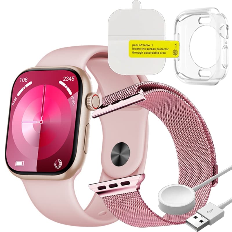Smartwatch Relógio Inteligente + Película Protetora + Capa/Papel De Parede Personalizado/calculator/Sao Paulo Entrega Rá