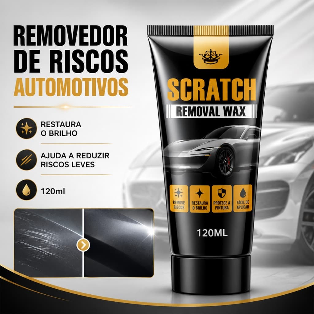 Removedor De Arranhões De Carro Cera Pasta De Polimento Automotivo Reparação Pintura Superfície 120ml