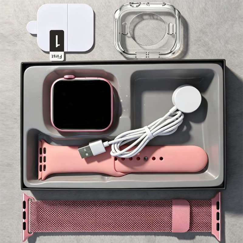 kit De Smartwatch Relógio Inteligente + Película Protetora + Estojo/Papel De Parede Personalizado/calculator/Visualizaçã
