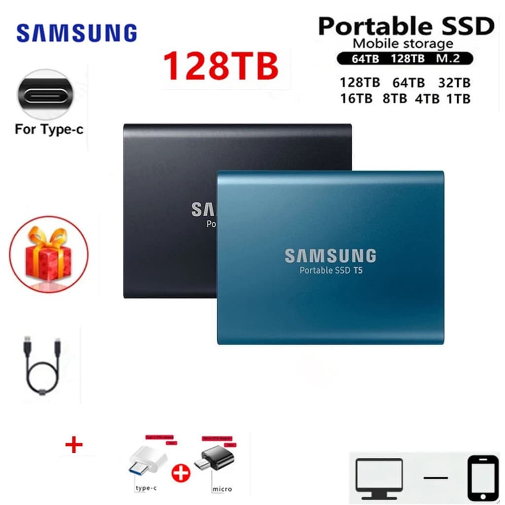 Disco Rígido Externo Sólido HD De 1 Tb-128 Portátil Adequado Para Desktop