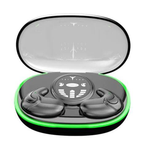 Fone de ouvido bluetooth TWS sem fio bluetooth sono fone Display LED alta fidelidade áudio estéreo à prova dwaterproof á