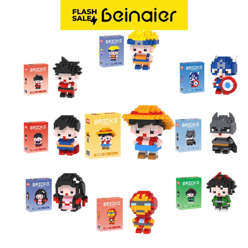🔥LIQUIDAÇÃO RELÂMPAGO Blocos de Montar One Piece Zootopia Brinquedo Educativo para Crianças
