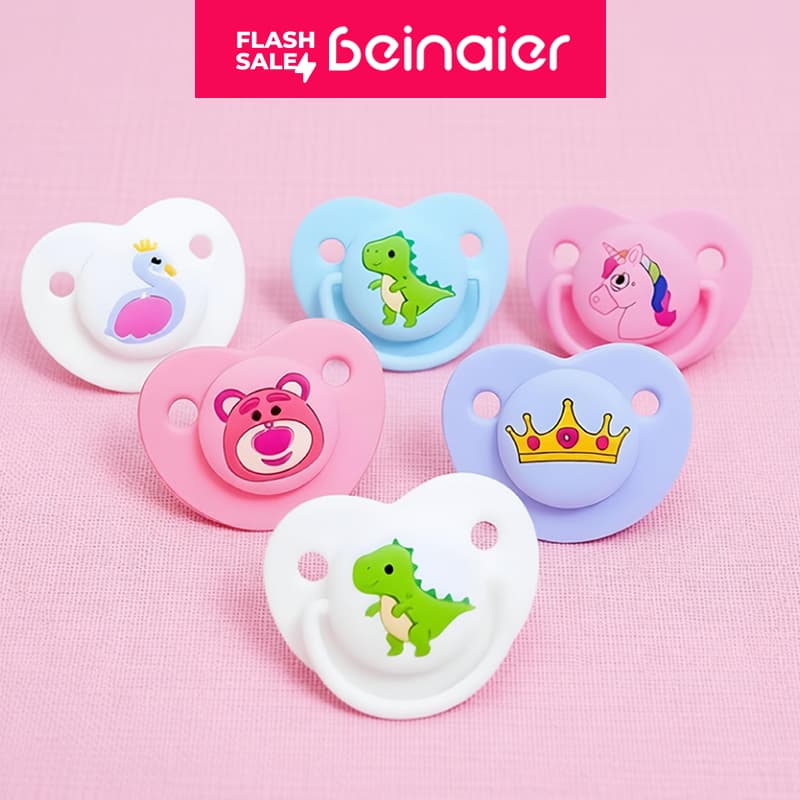 Kit Chupeta de bebê, chupeta de Silicone, adequada para 0 a 18 meses