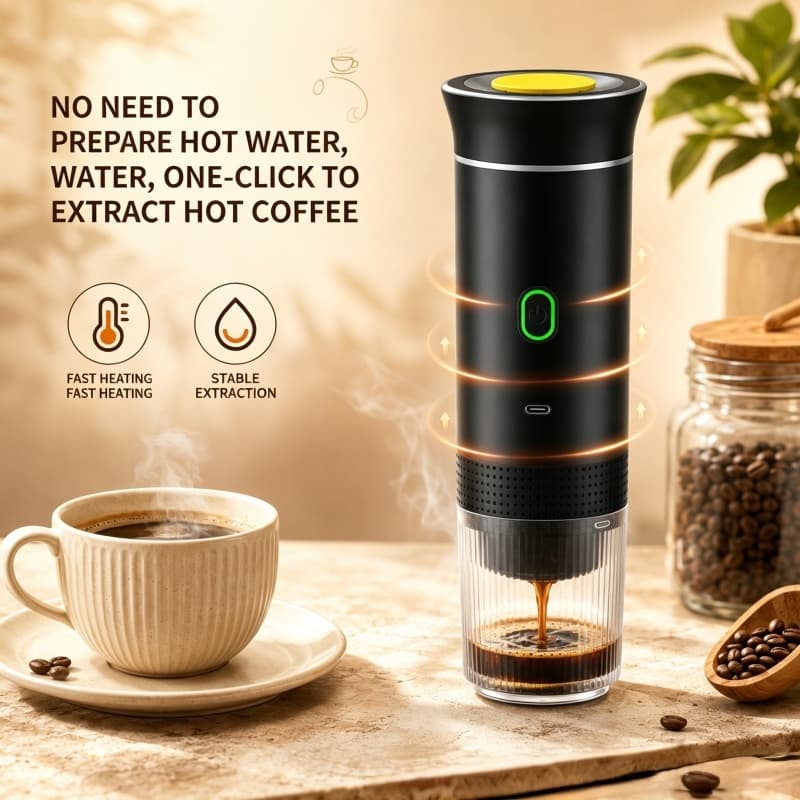 Máquina De Café Expresso Portátil , Cápsulas De Cafeteira 3 Em 1 Compatíveis Com NS , DG E Moído , Multicápsula Autoaque