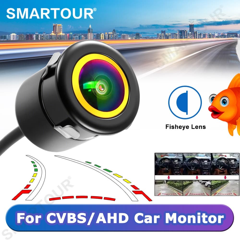 Smartour Carro Trajetória Dinâmica Linha De Estacionamento Visão Traseira Do Noturna Reversa Câmera Trilha Backup AHD 10