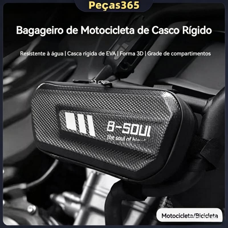 2PCS Bolsa Lateral Moto Alforge 1.5L Fibra Carbono Casca Dura Impermeável Universal Bolsa Bicicleta