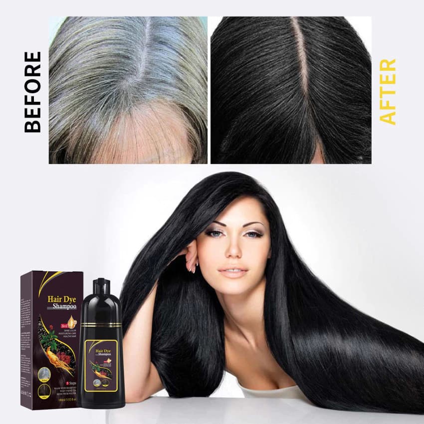 Shampoo GRANDE Para Cabelos Pretos Polygonum Multiflorum Essência Hidratante Preto Limpeza Capilar Reparação Suavizante