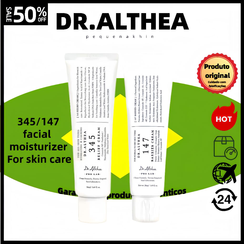 7.7 Dr.althea345 Creme De Alívio/147 Reparador De Barreira 50ml/Calmante Hidratante Antioxidante