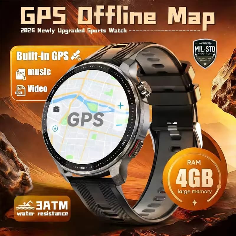 Homens DT G6 Relógio Inteligente GPS Posicionamento Mapas Download Bússola Bluetooth Chamando DTG6 Esportes SmartWatch