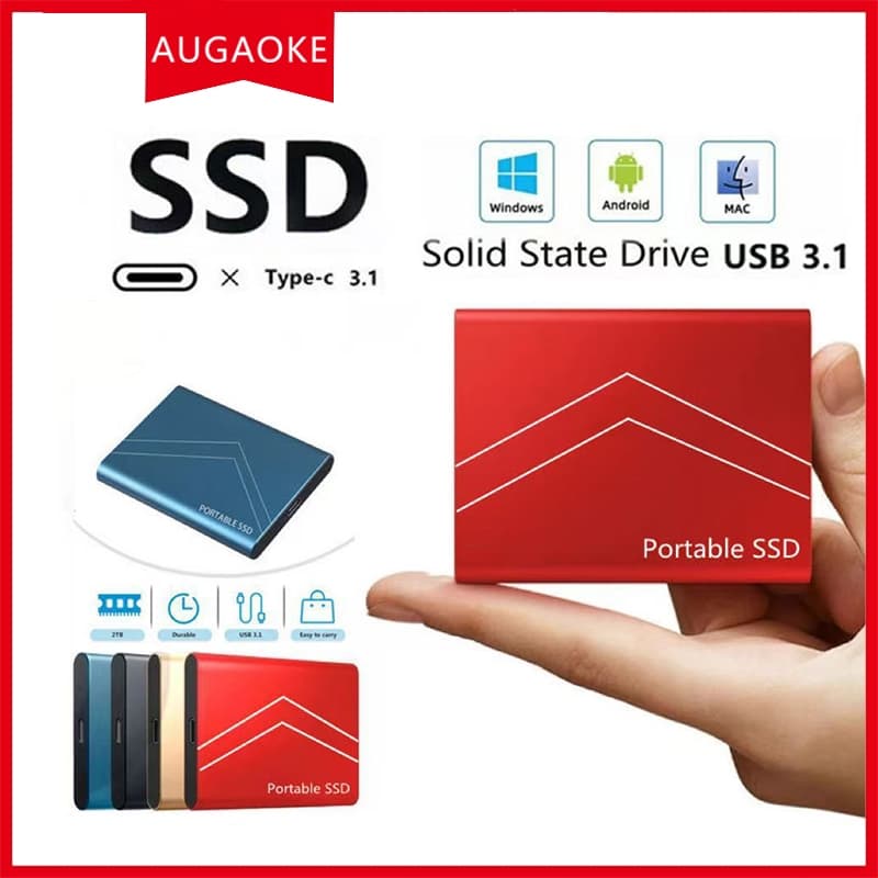 Dispositivo de armazenamento externo SSD portátil TYPE-C USB3.1 de 1 TB-16 TB
