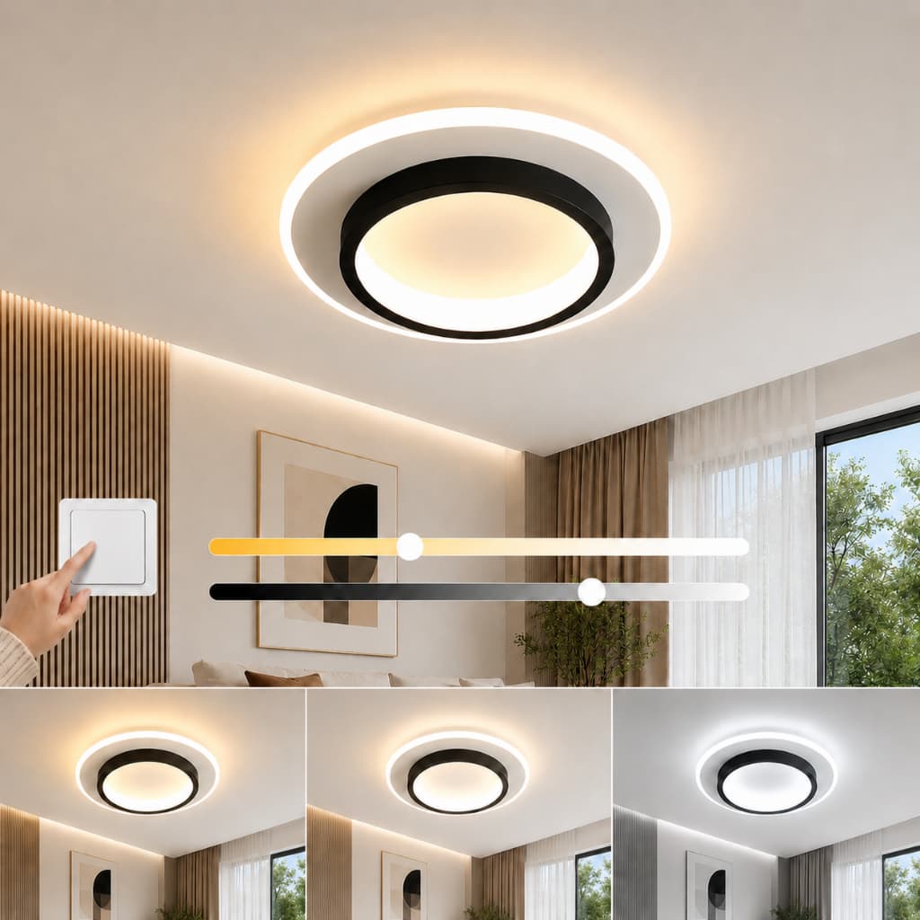 3 Cores 110V-220V Luminária De Teto Plafon LED Para Sala Quarto Corredor Luminárias Minimalismo Moderno
