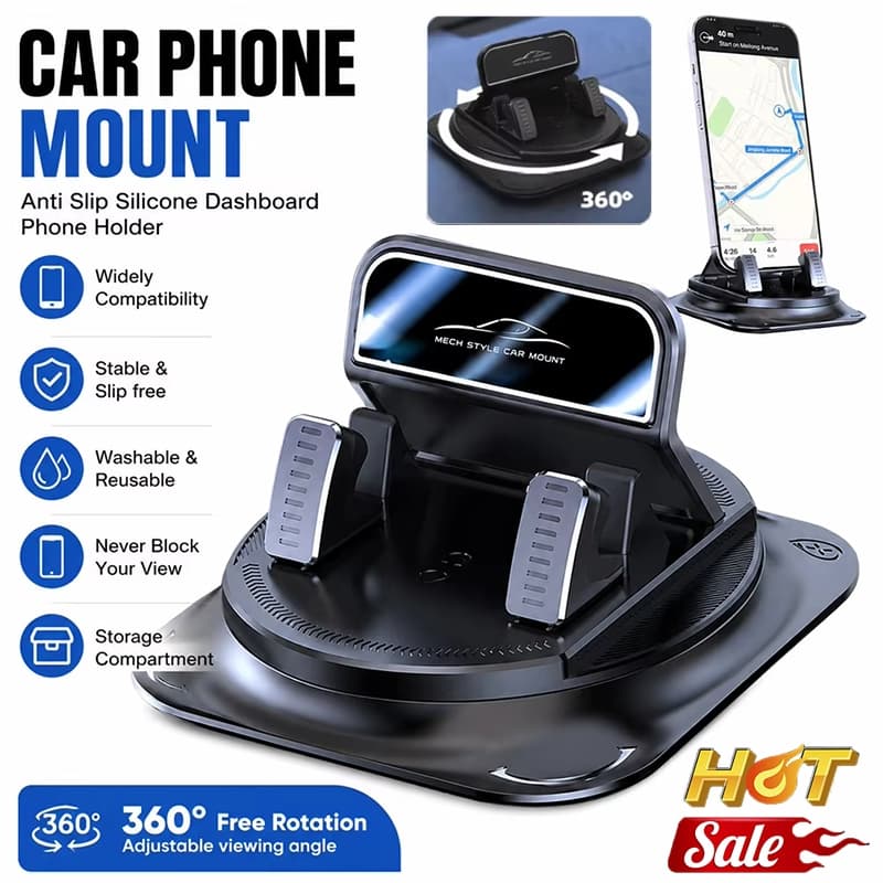 Suporte Universal Do Telefone Carro Móvel Antiderrapante Auto Painel Montagem GPS No