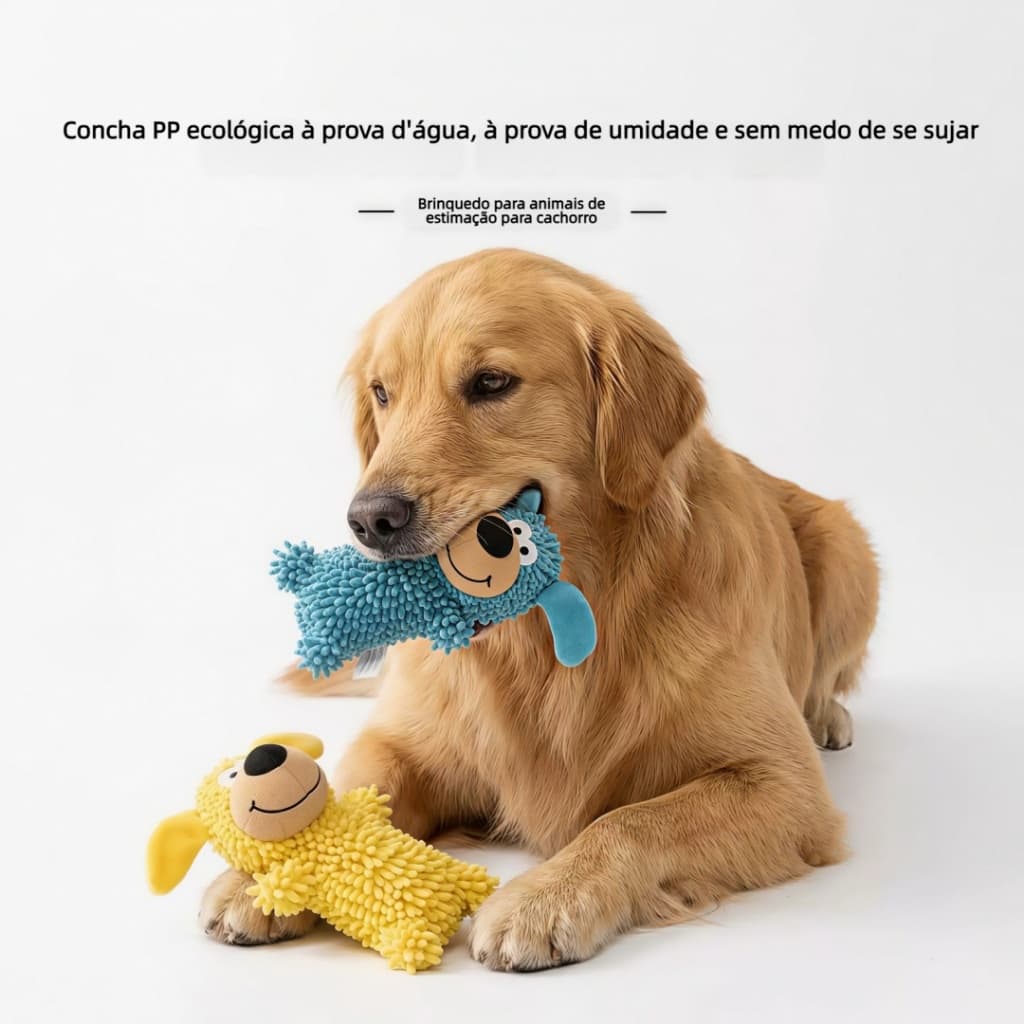 Brinquedo de pelúcia com som de cachorro - ferramenta útil para aliviar o tédio | Brinquedo Molar para limpeza de dentes