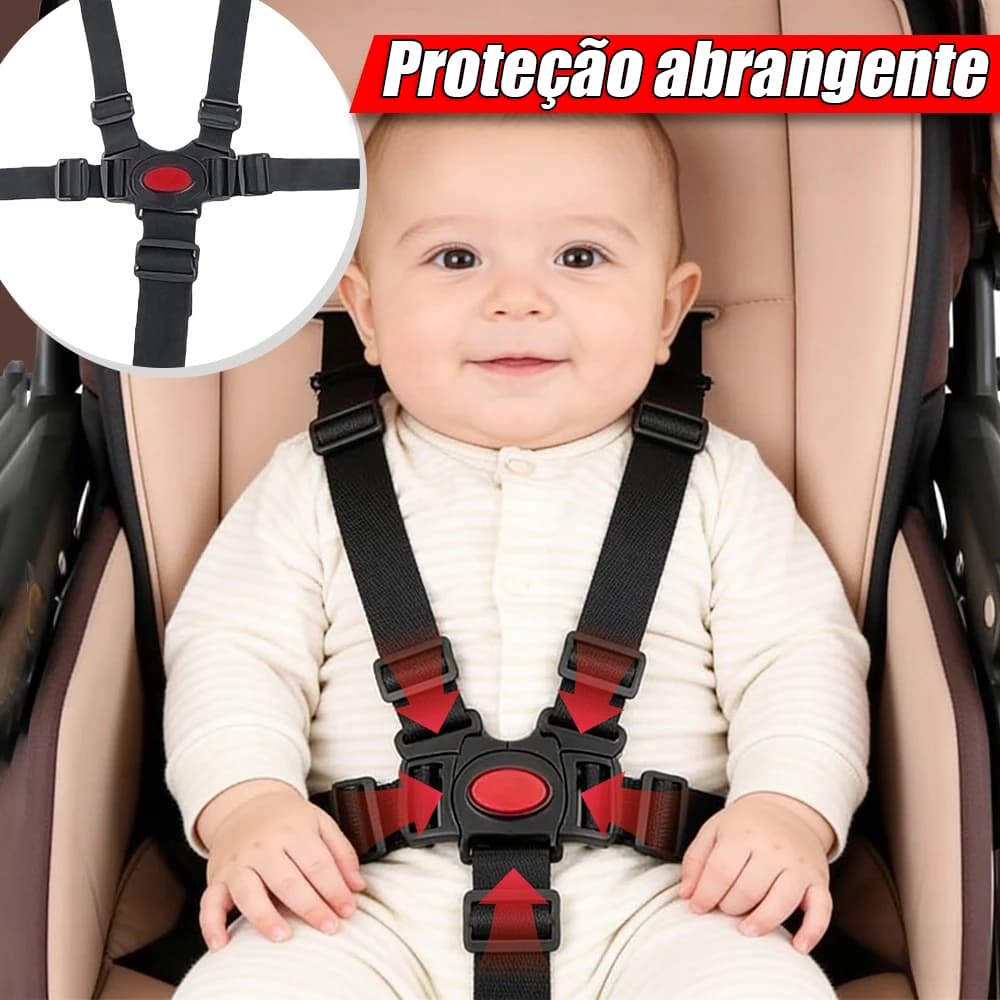 Cinto Segurança Cadeirão Infantil Alimentação 5 Pontos Bebê Carrinho De Bebê Cadeira