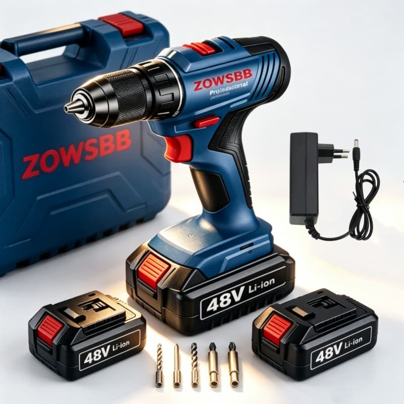 Furadeira parafusadeira GSB 6-115 48v ZOWSBB 2 Baterias furadeira de impacto elétrica chave de fenda elétrica