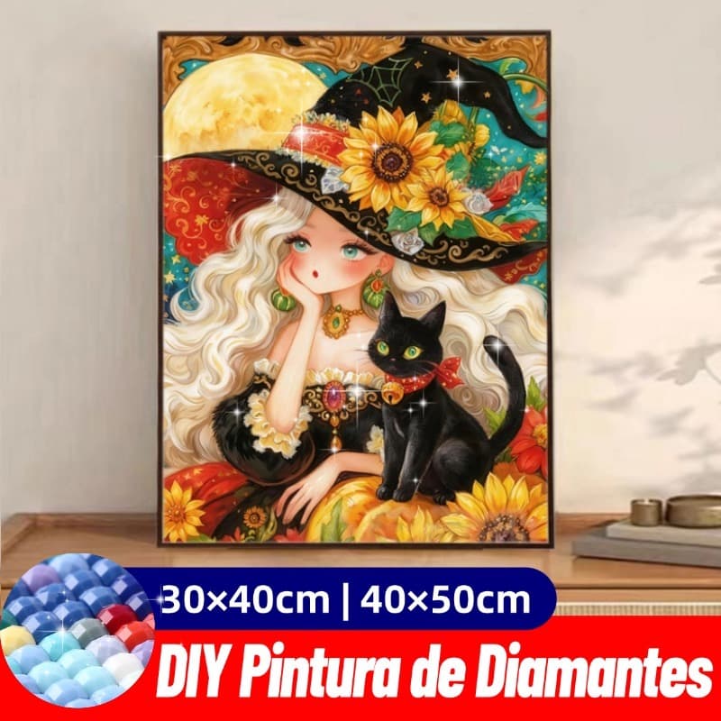 Pintura Diamante 5D (30 * 40 \ 40 * 50cm) Contas Quadradas Padrão De Menina De Desenho Animado De Decoração