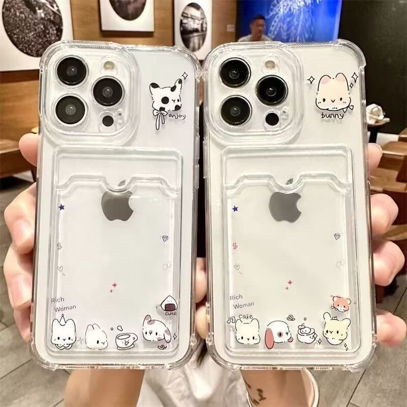 Capinha de celular fofa com desenho animado para iPhone 17 Plus 16 15 Pro Max 14 13 12 11 7/8Plus XR/XS Capinha