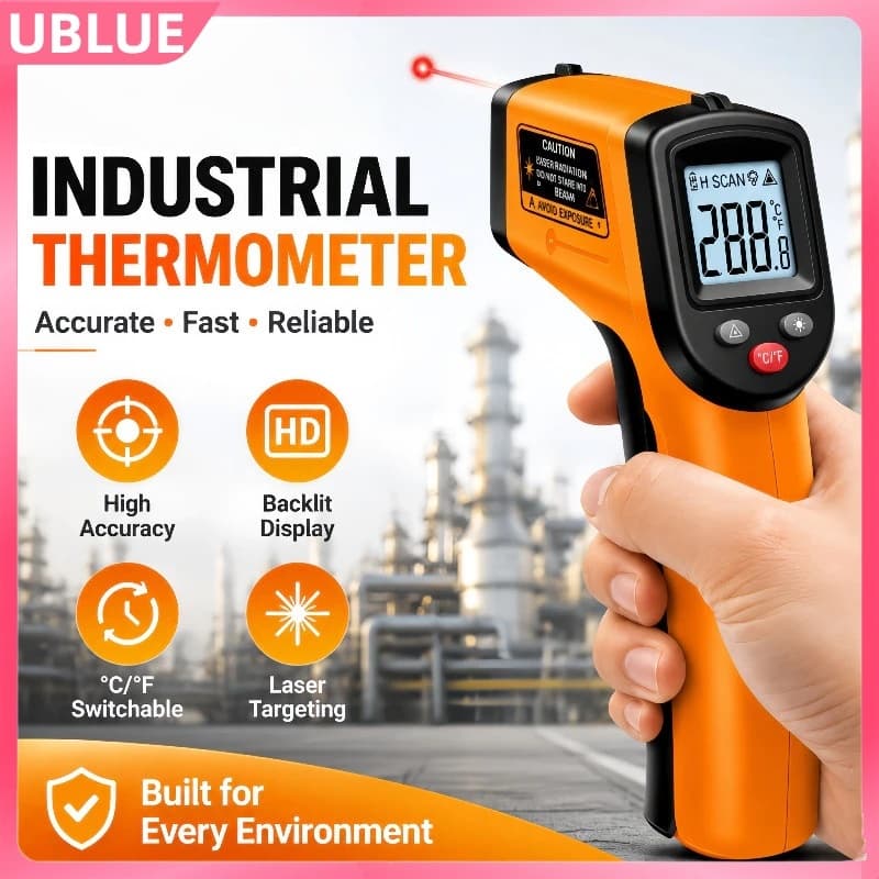 Medição Industrial Da Temperatura Do Laser Infravermelho Digital Termômetro-55oc A 400oc