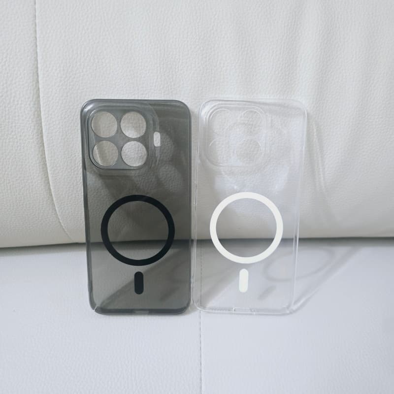 Compatível Para Xiaomi 15T 17T Pro Caso HD-Transparente Duro PC Protetor Magnético Capa Smartphone Escudo Acessório