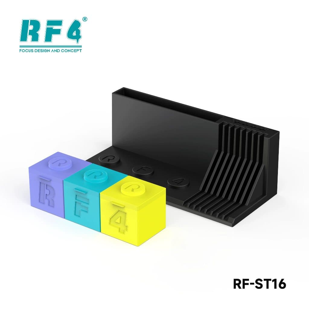 R RF4 Caixa de armazenamento de ferramentas de reparo de celular Planta Malha de lata Chave de fenda Caixa de inserção A