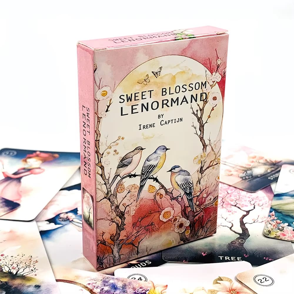 Sweet Blossom Lenormand Tarot Deck 38 Cartas Para Adivinhação Do Destino , Jogo De Tabuleiro Festa Em Família , Orientaç