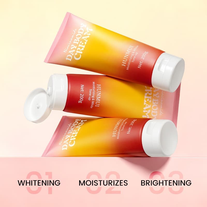 Creme corporal diurno, hidratante corporal, creme hidratante iluminador naturalmente não falso, creme corporal clareador